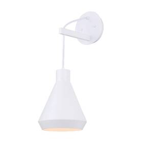 Iwf1020a01wh Canarm 062345480107 Byck -g- Mwh Color 1 Lt Wall Fixture 60w Type A 7inch W X