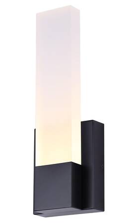 Canarm 062345511573 Farrow Led Vanity Wall Sconce Modern Luxury Bathroom Light Matte Black F Inch