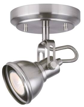 Icw622a01bn10 Canarm Ltd Polo 1 Light Ceiling/wall Brushed Nickel With Adjustable Head