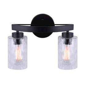 Ivl754a02bk Canarm Newport 2 Light Vanity Black -