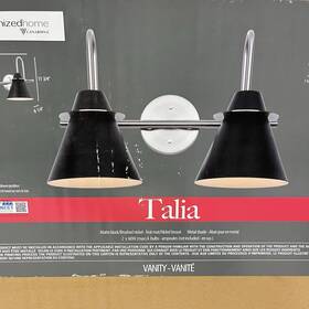 Ivl1076a02bkn Canarm Lighting Talia Bathroom Vanity Light Matte Black Brushed Ni