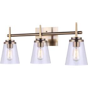 Ivl703a03gd Canarm Lighting Madison 3 Light 25 Inch Gold Vanity Wall