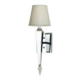 Candace Olson 4474sas 4 Silver Sconces By Candice With 8 Lamp Shades And Diamond Attachments