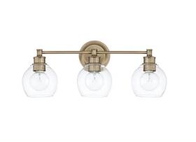 121131ad-426 Capital Lighting Mid Century Bathroom Vanity Light Aged Brass