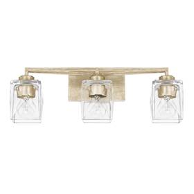128131wg-459 Capital Lighting 128131-459 Karina 3 Light 24 Inch W Bathroom Vanity - Gold