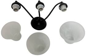 1363mb-117 Capital Lighting Matte Black-polished Bathroom Vanity Light 3 Lamps