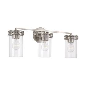 148731bn-539 Capital Lighting 148731-539 Fuller 3 Light 24 Inch W Vanity - Nickel