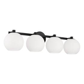 152141mb-548 Capital Lighting 152141-548 Ansley 4 Light 31 Inch W Vanity - Black