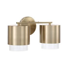 Capital Lighting 153021ma-549 Weller 2lt Vanity Matte Brass/clear Seeded -