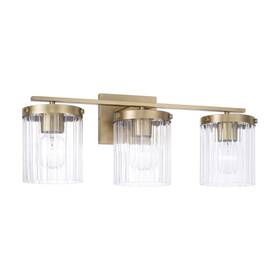 156231ad-555 Capital Lighting 156231-555 Vaughn 3 Light 23 Inch W Vanity - Brass