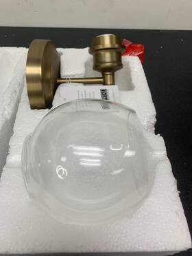 621111ad-426 Capital Lighting Mid Century 10 Inch Tall Wall Sconce - Aged Brass
