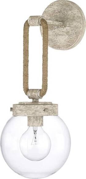 627412ms Capital Lighting Beaufort 1-light Sconce Mystic Sand 17.75 Inch H 7 W 8.5 D