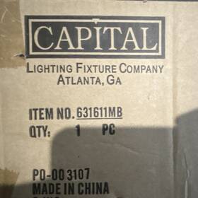 631611mb Capital Lighting Sonnet Wall Sconce Black E12 Dimmable