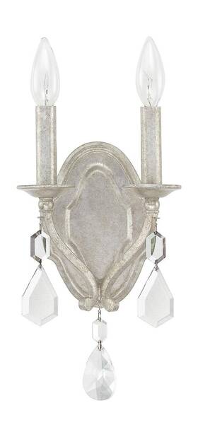 1617as-cr Capital Lighting Fixture Company Blakely K9 Crystal Wall Sconce For Bath Powder Ro