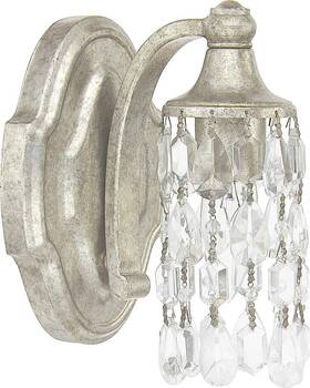 8521as-cr Capital Lighting Fixture Company 841224055427 Blakely Luxe K9 Crystal Wall Sconce 1-light 60 Watt