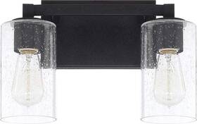 119821bi-435 Capital Lighting Fixture Company 841740118804 Ravenwood Clear Seeded Glass Bath Vanity Wall M