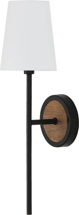 650811wk-709 Capital Lighting Fixture Company 841740170741 Jonah White 1-60 Watt 20 Inch H X 5 W Light And Matte Black