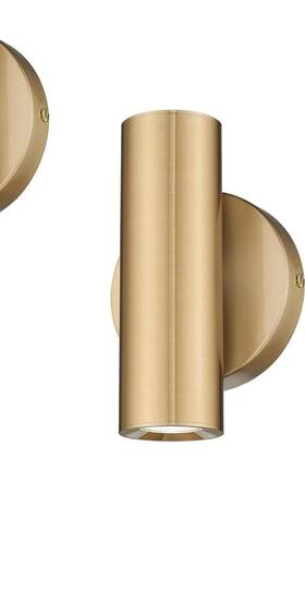 Cargifak 705353717581 Wall Sconce One 2-light Brass Indoor Up And Down Lamp
