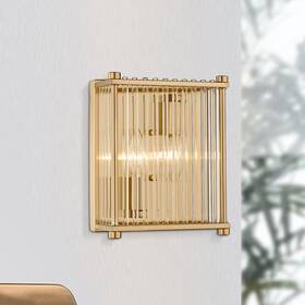 Ckwl5639-2w-g Cargifak Brass Gold Wall Sconce Modern Indoor Lamp 2-light Light For