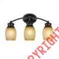 Cb-60004 Air Oil Light Bath Lighting Bar 3-light Rubbed Curved Bronze Bel