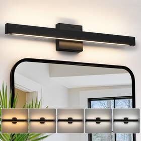 8247wl-24bk Ccycol Modern Bathroom Vanity Light 24 Inch Black Lighting Fixtures Over Mi