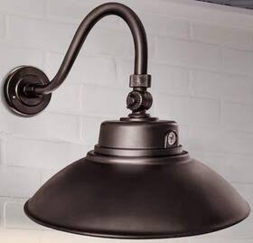 892310 Cedar Hill 250-watt Equivalence Integrated Led Light 5000k Gooseneck Wall Sconce