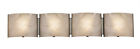Ch21010cm33-bl4 Ampere Chloe 4 Light Chrome Metallic Bath Vanity Fixture White Frosted Alabaster 33 Wide 091037690067