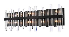 Chandeliers4less 196683000953 Black Bathroom Vanity Crystal Wall Sconce 10 Light Lighting Fixture 36 Inch Chandeliers4less 196683000953 Black Bathroom Vanity Crystal Wall Sconce 10 Light Lighting Fixture 36 Inch
