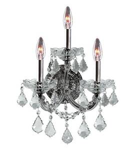 Chandeliers4less 643690959151 Wall Sconce Chrome And Asfour Crystals Light Vanity Bathroom Dining Room Fixture
