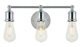 Chandeliers4less 842814163553 Wall Sconce Chrome Modern Farmhouse Bathroom Vanity Or Dining Room Light Fixture