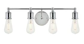 Chandeliers4less 842814163584 Wall Sconce Light Fixture Chrome Bathroom Or Dining Room Modern Vanity 22 Inch