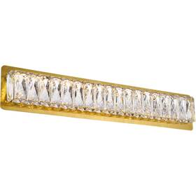 Chandeliers4less 842814170711 Wall Sconce Crystal Dining Room Bathroom Goldish Vanity Light Fixture 24 Inch
