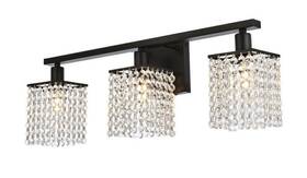 Chandeliers4less 842814183902 Wall Sconce Light Fixture Crystal Black Bathroom Bedroom Hallway Dining Room