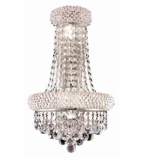 Chandeliers4less 848145032117 Wall Sconce Light Fixture Chrome And Crystal Bathroom Hallway Foyer Dining Room