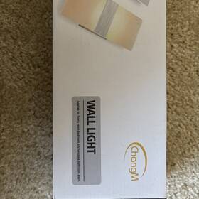 Changm 671423663952 Led Modern Wall Light Sconce Set Of 2 Warm White Hardwire 12w Acrylic New