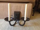 Chd1496 Chd149 Traditional Sconce Comfort Visual Wall Aged Arm Double Brown Iron
