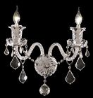 7830w2c Chrome 965272 Crystal Clear Id 2 Lights Sconce Elizabeth