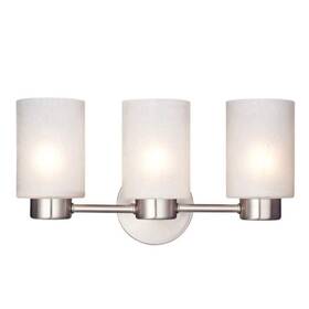 Ciata 810030942856 Lighting Bathroom Light Fixture Over Mirror Three-light Brushed Nickel