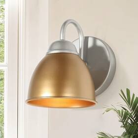 Classy Leaves 652069023188 Sconces Wall Lighting Gold Bathroom Light Fixtures 1-light With