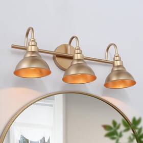 B0chy2bc5m Classy Leaves 3-light 23 Inch W Vanity Light Fixture Dark Gold