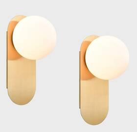 B3241bu-j-2 Claxy Brass Wall Sconces Set Of Two Modern Light Globe Sconce B3241bu-j-2 Claxy Brass Wall Sconces Set Of Two Modern Light Globe Sconce