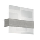 87574a Clear-nickel-eglo Nikita Frosted Wall Sconce