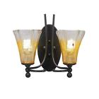 Cli-0072795 Cambridge 2-light Transitional Dark Granite
