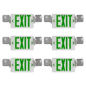 Cm Mzy B0cg3chh8k Green Exit Sign Emergency Light Two Adjustable Square Headexit Signs