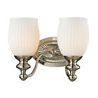 11641 Collection Nickel Lighting 2 Polished Vanity Ridge Light Park 2-lt Elk