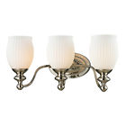 11642 Collection 3 Nickel 3-lt Vanity Light Elk Lighting Ridge Park Polished