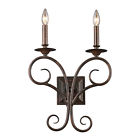 15040 Collection Light Bronze 2 Elk Gloucester Sconce Two Antique Wall Lighting