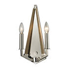 31470 Collection Nickel Elk Polished Wall Light Sconce 2 Lighting Madera