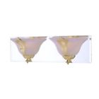 25832-br Collection Sconce Triarch Lighting Medallian 2 Wall Vanity Light Brass