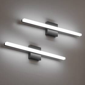 Combuh 894773835244 Bathroom Light Fixtures Black Vanity Lights Bar 24 Inch 14w Over